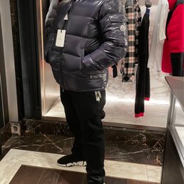 MONCLER アメハホチ K109A5F00001M5816 73H Moncler kid's stretch cotton sweatshirt with printed logo