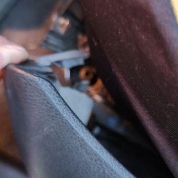 Maxwell Ford Collision Center - Portion of driver seat has been pulled away from side of seat and bracket broken. - Body Shops Near Me - Austin, Texas Maxwell Ford Collision Center - Portion of driver seat has been pulled away from side of seat and bracket broken. - Body Shops Near Me - Austin, Texas