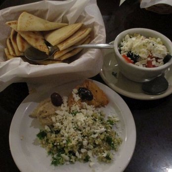 Mikey's Gyros - Greek Sampler (sans Spanakopita)... - Greek Near Me - Moscow, Idaho