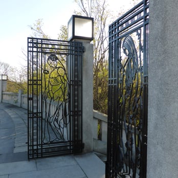 Frognerparken - gates that create a stained glass effect as well as neat shadows when the sun is in the right place. - Landmarks & Historical Buildings Near Me - Oslo, 03 Frognerparken - gates that create a stained glass effect as well as neat shadows when the sun is in the right place. - Landmarks & Historical Buildings Near Me - Oslo, 03