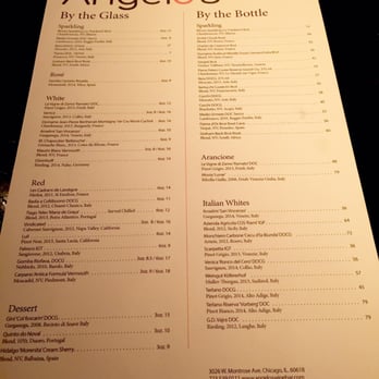 Angelo's Wine Bar - Wine Menu by the glass and bottle - Cocktail Bars Near Me - Chicago, Illinois Angelo's Wine Bar - Wine Menu by the glass and bottle - Cocktail Bars Near Me - Chicago, Illinois
