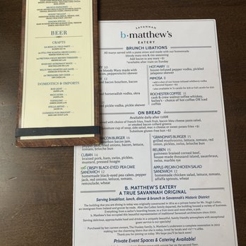 B Matthews Eatery - Menus - New American Near Me - Savannah, Georgia B Matthews Eatery - Menus - New American Near Me - Savannah, Georgia