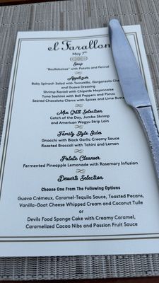 Menu photo 1 El Farallón Cabo San Lucas, BCS