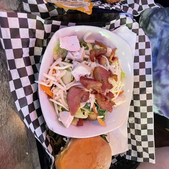 Chappy's - Goat burger and side salad - Burgers Near Me - Edwardsville, Illinois