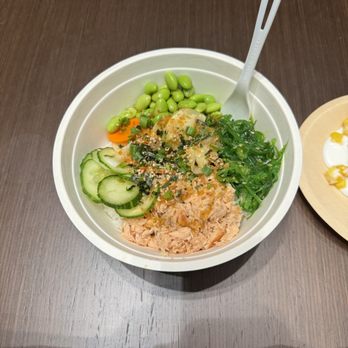 Moongate Cafe - Delicious and light salmon rice bowl. - Asian Fusion Near Me - Washington, DC, District of Columbia