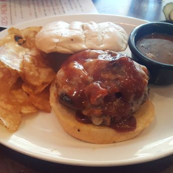 Boston Burger - Sad burger with a tiny bit of pulled pork and cold beans on the side - Burgers Near Me - Cambridge, Massachusetts Boston Burger - Sad burger with a tiny bit of pulled pork and cold beans on the side - Burgers Near Me - Cambridge, Massachusetts
