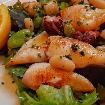 Divino - Baby calamari salad...love the calamari, the salad was just ok. - Italian Near Me - Los Angeles, California