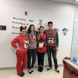 OAK Pediatrics - Some of our staff in their festive holiday sweaters!