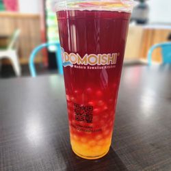 Domoishi - Fruit tea with popping boba