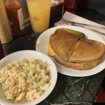 S&P - Tuna melt and macaroni salad and orange drink - Sandwiches Near Me - New York, New York S&P - Tuna melt and macaroni salad and orange drink - Sandwiches Near Me - New York, New York