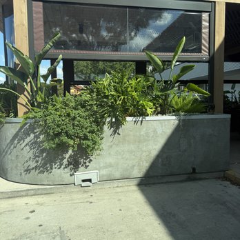 ChopnBlok - Montrose - outdoor patio area - very pretty - African Near Me - Houston, Texas