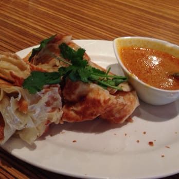 Banana Leaf - Roti Canai (there was actually more on the plate, but started eating before I realized I forgot to take a pic!) - Malaysian Near Me - Vancouver, British Columbia