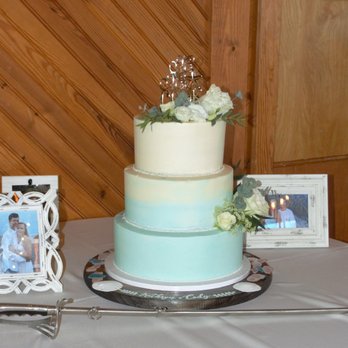 Sweet Coast Cakes - a wedding cake and a picture frame - Custom Cakes Near Me - Kitty Hawk, North Carolina