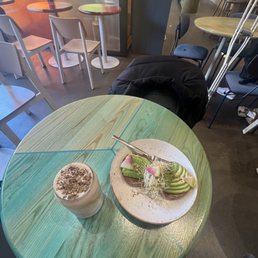 Avocado Toast and Tahini Date Shake Avocado Toast and Tahini Date Shake