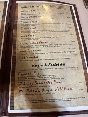 Menu photo 5 Who Dat's Cajun Restaurant Bald Knob, AR Menu photo 5 Who Dat's Cajun Restaurant Bald Knob, AR