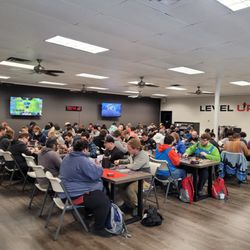 Level Up Games - We hold scheduled events weekdays, larger tournaments several times a month that rotate among games, and plenty of space for casual play!