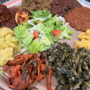 Ethiopia Restaurant - Meat combination/Vegetarian Combination - Ethiopian Near Me - Berkeley, California