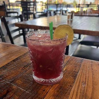 Flatiron bites & brews - Prickly pear margarita - Cocktail Bars Near Me - Albuquerque, New Mexico