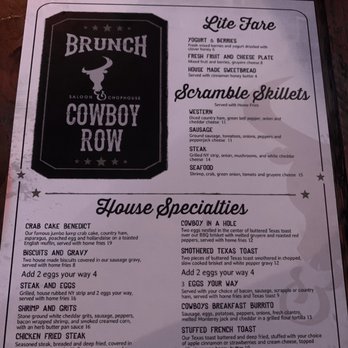 Cowboy Row Saloon and Chophouse - Menu - Seafood Near Me - Baltimore, Maryland