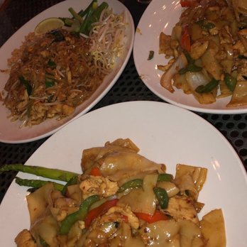 Sabai - Drunken noodles (front) and Pad Thai (back) - Bars Near Me - Richmond, Virginia Sabai - Drunken noodles (front) and Pad Thai (back) - Bars Near Me - Richmond, Virginia