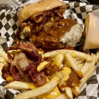904 Burgers - The Boss Burger with 904 fries - Food Trucks Near Me