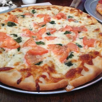 Shoe's Pizza - White basil tomato pizza! - Pizza Near Me - Valparaiso, Indiana Shoe's Pizza - White basil tomato pizza! - Pizza Near Me - Valparaiso, Indiana