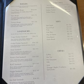 Rocky's Cafe - Menu 3/25 - Breakfast & Brunch Near Me - Seaside, California