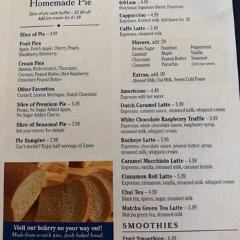 Der Dutchman - Walnut Creek - Menu - Bakeries Near Me - Walnut Creek, Ohio