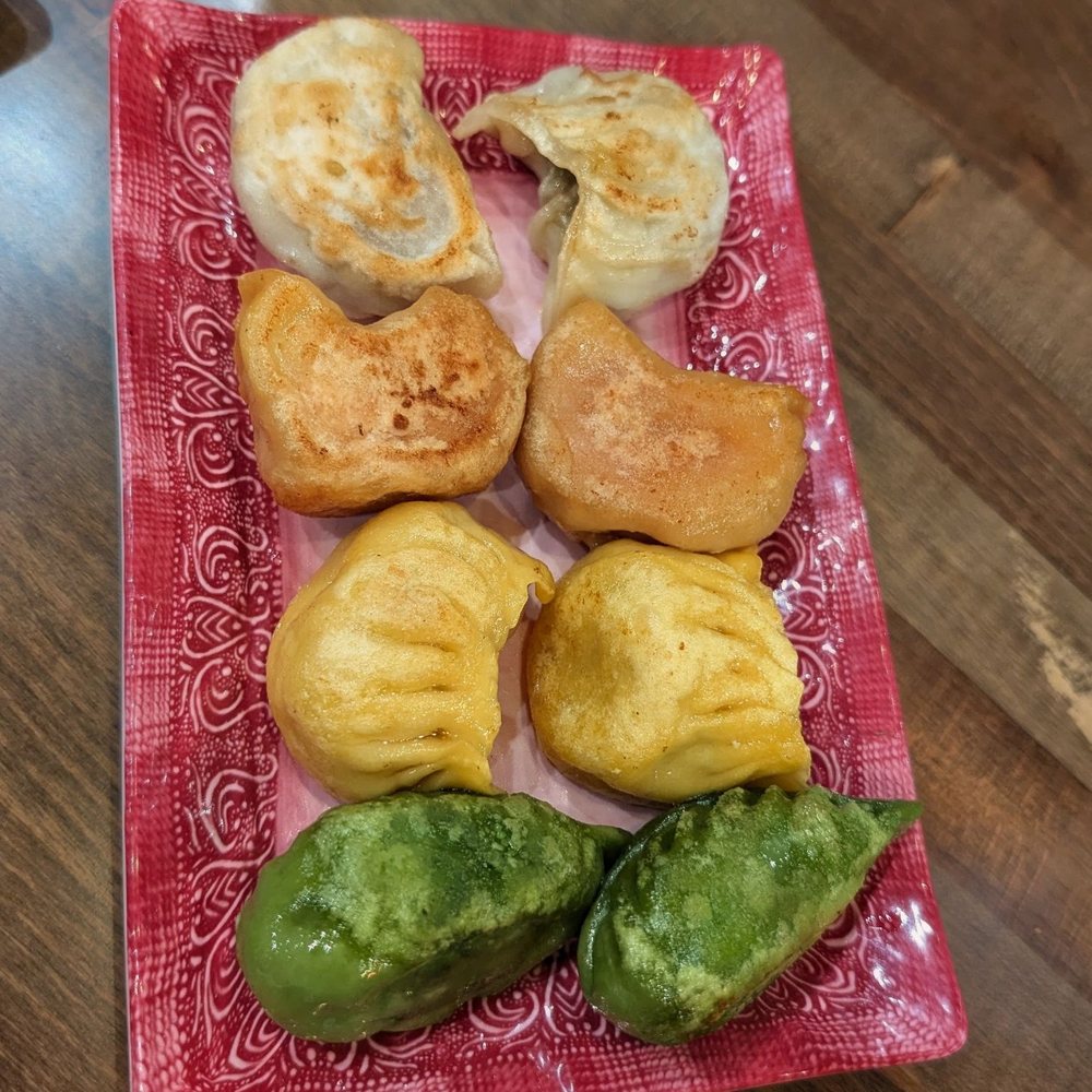 Dragon Casa - Dumpling sampler (veggie, seafood,chicken ,pork) - Asian Fusion Near Me - Dallas, Texas