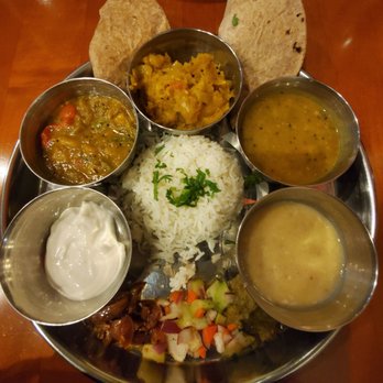 Thali - My Thali plate tonight - Indian Near Me - Reno, Nevada