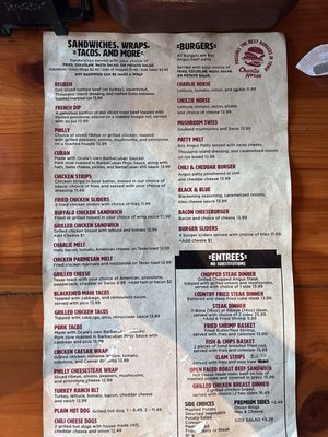 Menu photo 2 Charlie Horse Ocala, FL Menu photo 2 Charlie Horse Ocala, FL