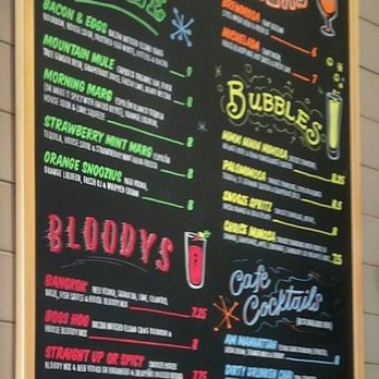 Snooze, an A.M. Eatery - Older menu of alcoholic beverages - Breakfast & Brunch Near Me - San Diego, California Snooze, an A.M. Eatery - Older menu of alcoholic beverages - Breakfast & Brunch Near Me - San Diego, California