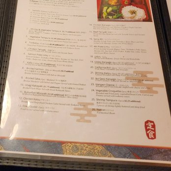 Teishoku - menu - Japanese Near Me - Honolulu, Hawaii