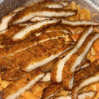 La Villa Pizzeria & Restaurant - Penne à Alla Vodka with chicken cutlets - Pizza Near Me - Brooklyn, New York La Villa Pizzeria & Restaurant - Penne à Alla Vodka with chicken cutlets - Pizza Near Me - Brooklyn, New York