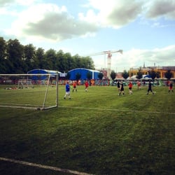 Nørrebroparken - Nørrebroparken (football fields) in the summer.