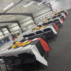 GoLive Event Center - Second story viewing deck set up for a birthday party