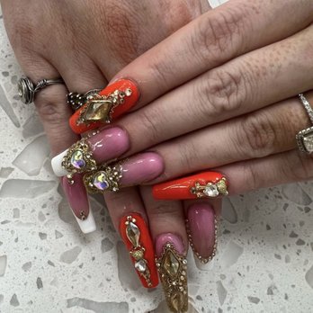 Spa Nails - Current set for a wedding - Nail Salons Near Me - Durham, North Carolina Spa Nails - Current set for a wedding - Nail Salons Near Me - Durham, North Carolina