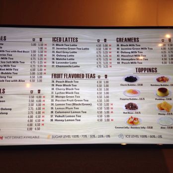 Bubbles&Tea - Drink menu - Bubble Tea Near Me - Rockville, Maryland
