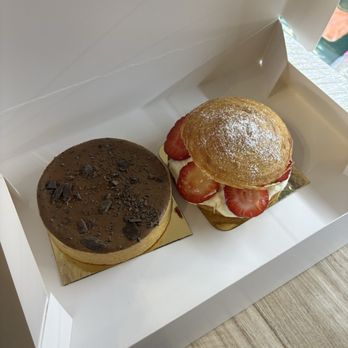 Savory Farms - Fraisier (Classic French Strawberry Cake) and Chocolate Tart - Cheese Shops Near Me - Carlsbad, California Savory Farms - Fraisier (Classic French Strawberry Cake) and Chocolate Tart - Cheese Shops Near Me - Carlsbad, California