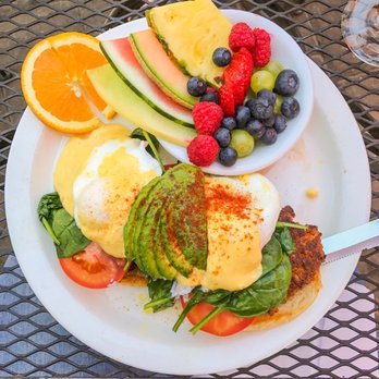 Victorian Cafe - Victorian Benedict with andouille sausage. - Breakfast & Brunch Near Me - Bend, Oregon Victorian Cafe - Victorian Benedict with andouille sausage. - Breakfast & Brunch Near Me - Bend, Oregon