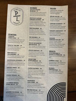 Menu photo 4 PUBlic Legacy Orange, CA