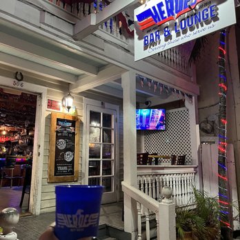 Heroes Bar & Liberty Lounge - Take home cup souvenir with hero menu drink selection! - Sports Bars Near Me - Key West, Florida Heroes Bar & Liberty Lounge - Take home cup souvenir with hero menu drink selection! - Sports Bars Near Me - Key West, Florida
