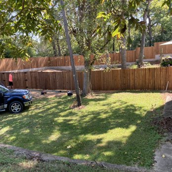 Ledbetter Fence and Exteriors - Custom 6ft pre stained Japanese cedar privacy fence - Fences & Gates Near Me - Frankston, Texas
