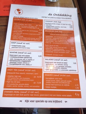 Menu photo 4 De Ontdekking Utrecht, UT Menu photo 4 De Ontdekking Utrecht, UT
