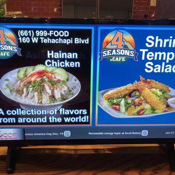 4 Seasons Cafe - Specials - Cafes Near Me - Tehachapi, California