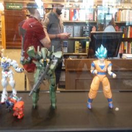 Japanese action figures at Barnes and nobles