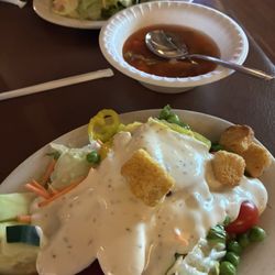 The Creek Side Family Restaurant - Salad and soup