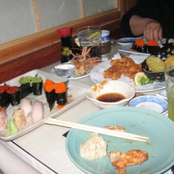 Goshi Japanese Restaurant - A sampling of food.
