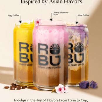 Robu Coffee - Fusion Craft Coffees Inspired by Asian Flavors. - Coffee & Tea Near Me - Mountain View, California Robu Coffee - Fusion Craft Coffees Inspired by Asian Flavors. - Coffee & Tea Near Me - Mountain View, California