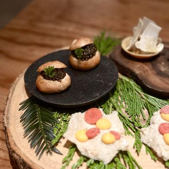 Lazy Bear - Snacks: Sourdough Bread Bowl, Clam Chowder, Lazy Bear Reserve Caviar by Tsar Nicoulai - New American Near Me - San Francisco, California Lazy Bear - Snacks: Sourdough Bread Bowl, Clam Chowder, Lazy Bear Reserve Caviar by Tsar Nicoulai - New American Near Me - San Francisco, California